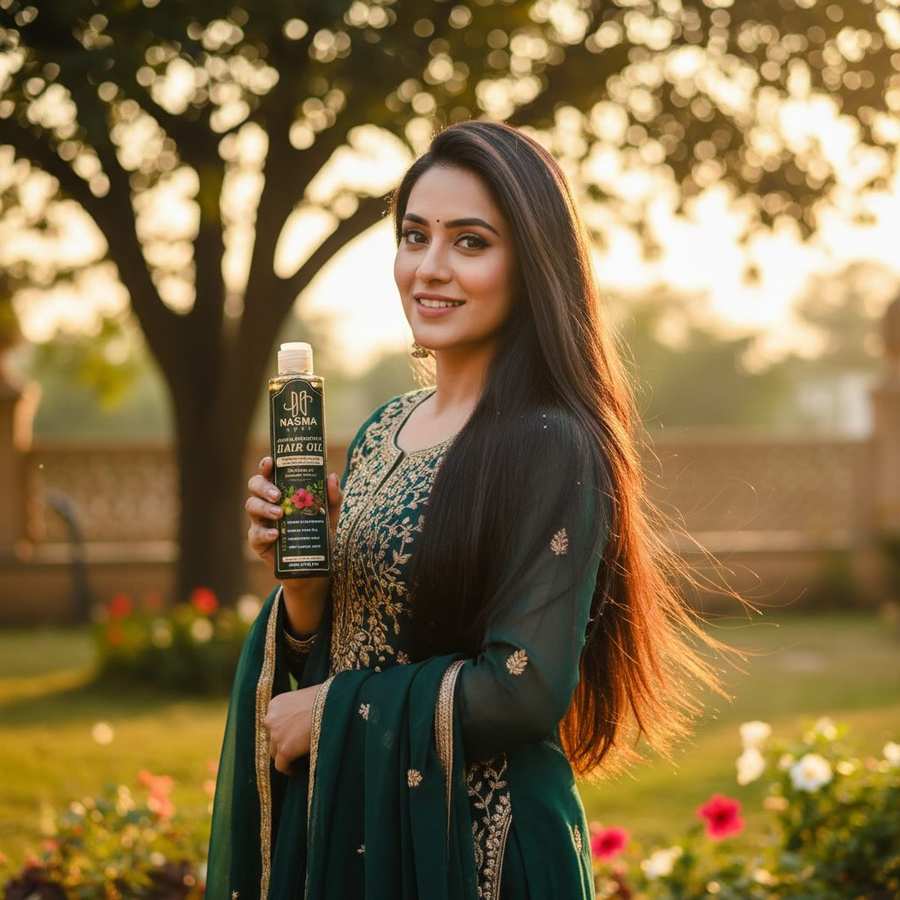 Confident Woman with Gorgeous Hair Results from Nasma Luxe