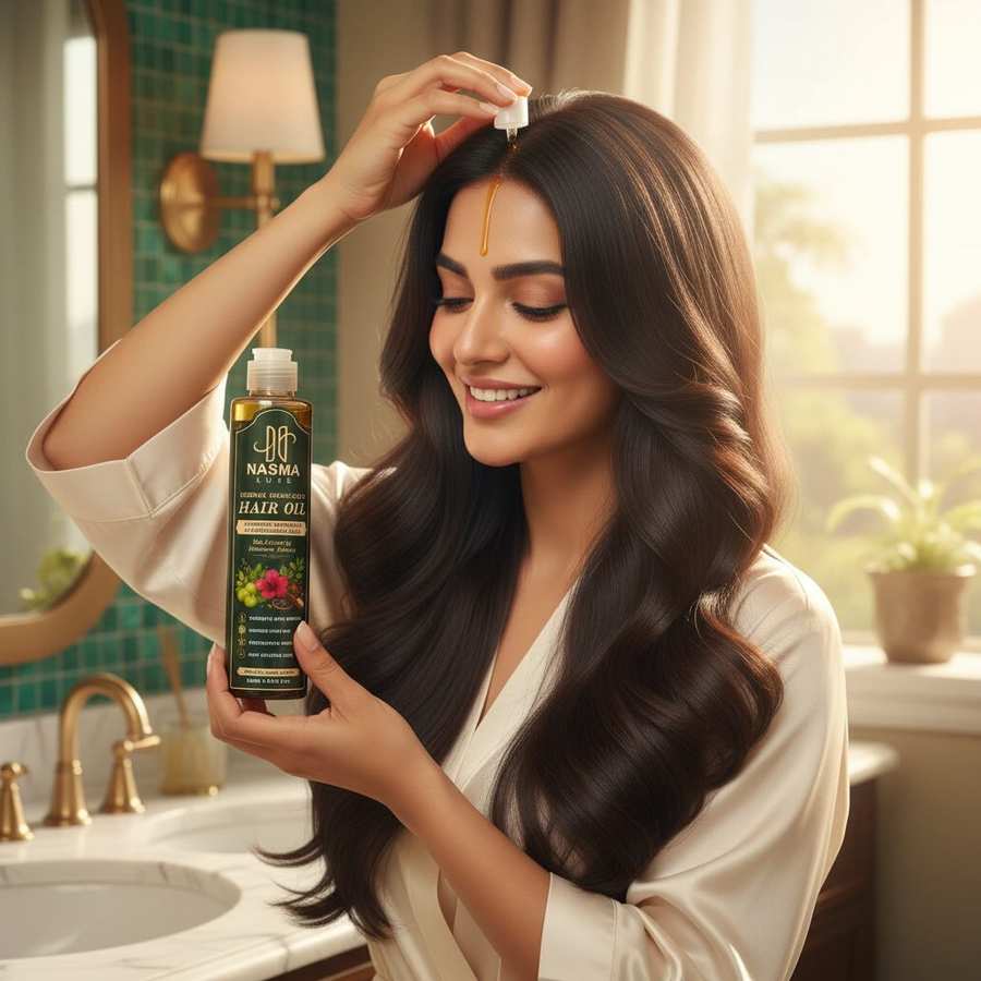Royal Herbal Hair Oil Ritual in Pakistan